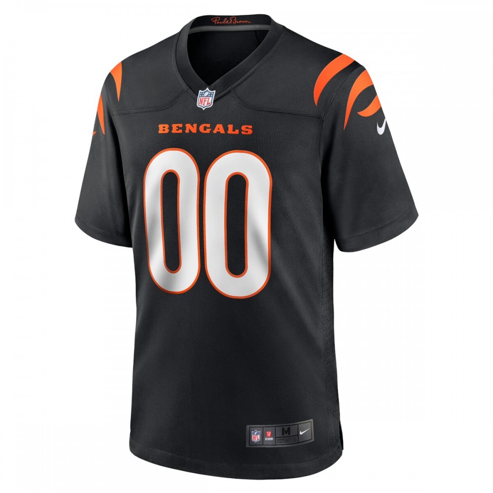 Cincinnati Bengals Nike Game Custom Jersey - Black - Image 2