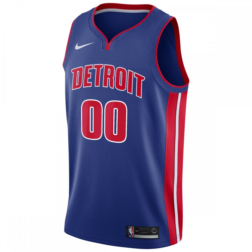 Detroit Pistons Nike Swingman Custom Jersey Blue - Icon Edition - Image 2