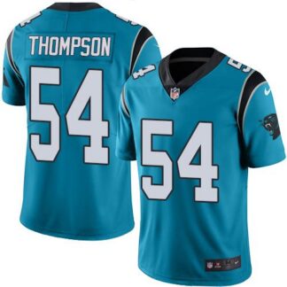 Nike Carolina Panthers #54 Shaq Thompson Blue Men’s Stitched NFL Limited Rush Jersey