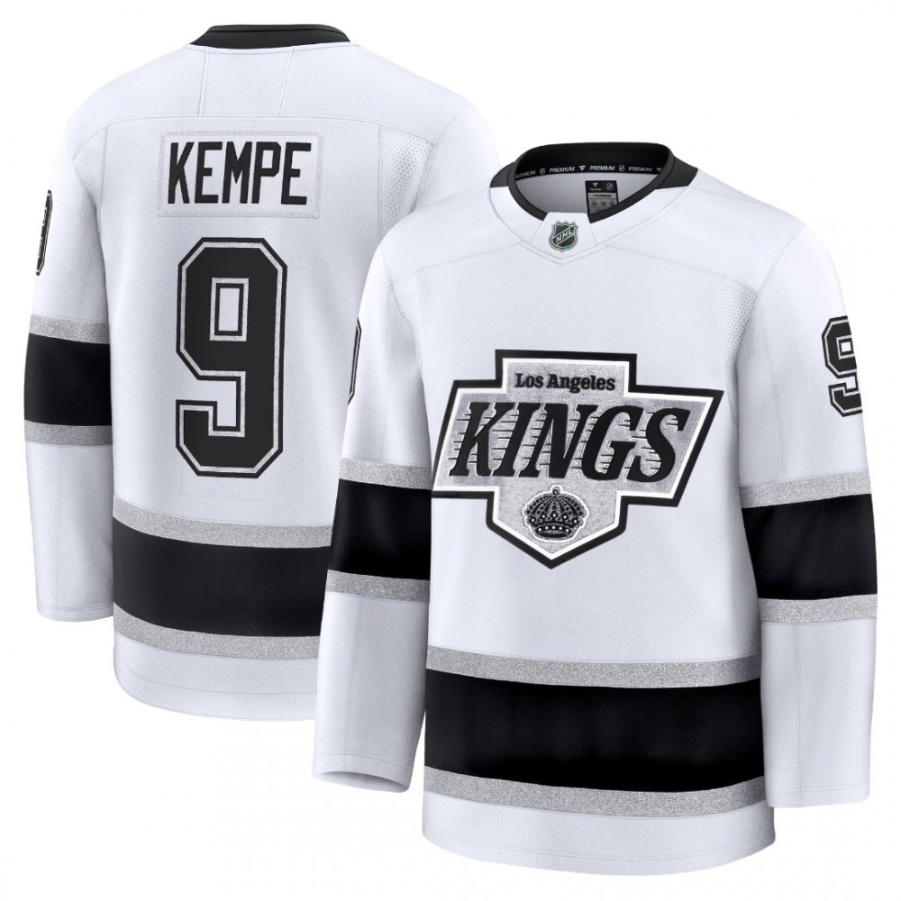 Adrian Kempe Men's Los Angeles Kings White Away Premium Jersey