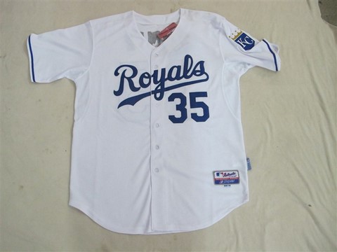 Kansas Royals #35 Hosmer White Jerseys