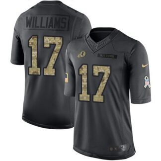 Nike Washington Football Team #17 Doug Williams Black Men’s Stitched NFL Limited 2016 Salute to Service Jersey