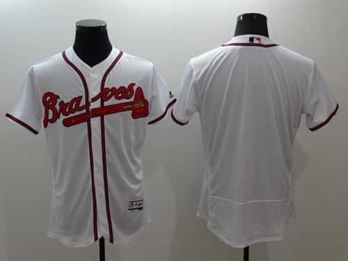 Atlanta Braves Blank White 2016 Flexbase Authentic Collection Stitched Jersey