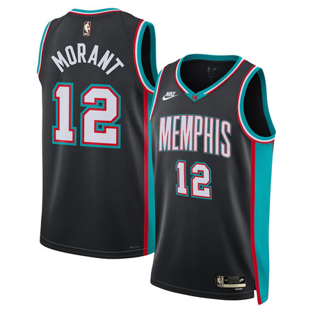 Youth Memphis Grizzlies #12 Ja Morant Nike Black Swingman Classic Edition Jersey