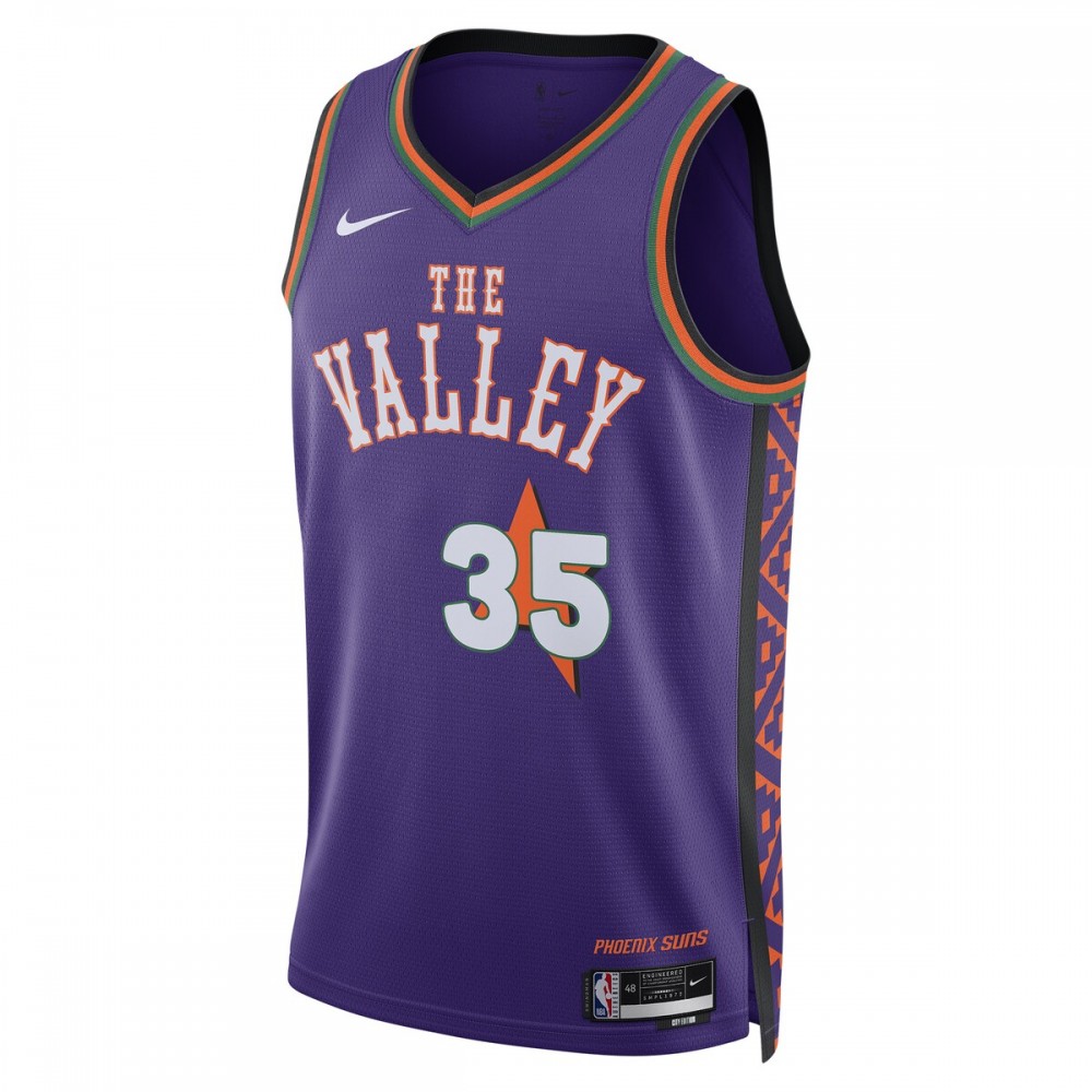 Kevin Durant Phoenix Suns Nike Unisex 2024/25 Swingman Player Jersey - City Edition - Purple - Image 2