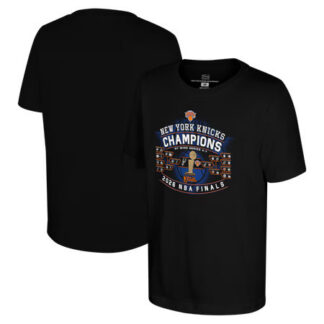 Men's New York Knicks Black 2026 NBA Finals Champions Bracket T-Shirt