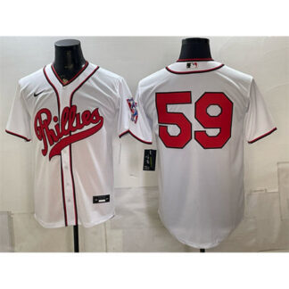 Men's Philadelphia Phillies #59 Jhoan Duran White 2026 Field of Dreams Stadium Jersey