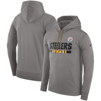 Men's Pittsburgh Steelers Nike Team Name Performance Pullover Hoodie Heathered Gray