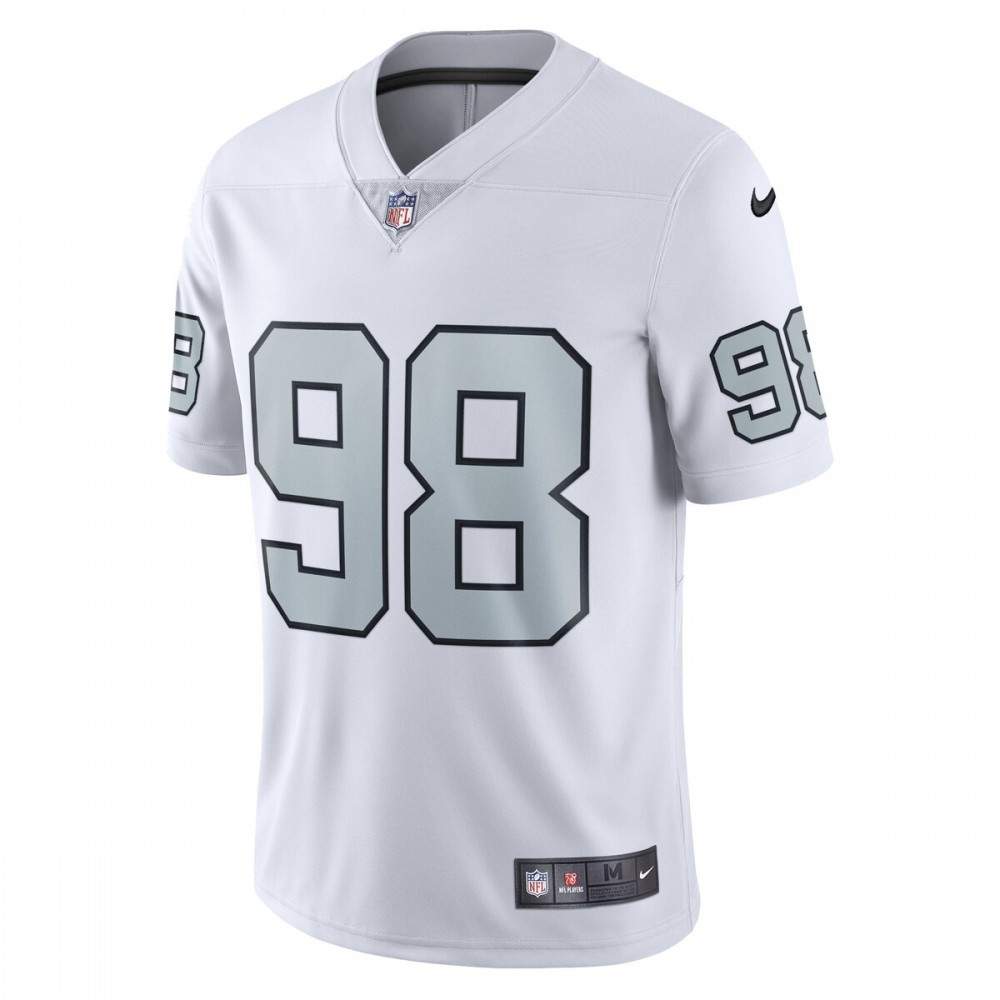 Maxx Crosby Las Vegas Raiders Nike Alternate Vapor Limited Jersey - White - Image 2