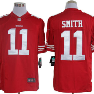 Nike Limited San Francisco 49ers #11 Alex Smith Red Jerseys