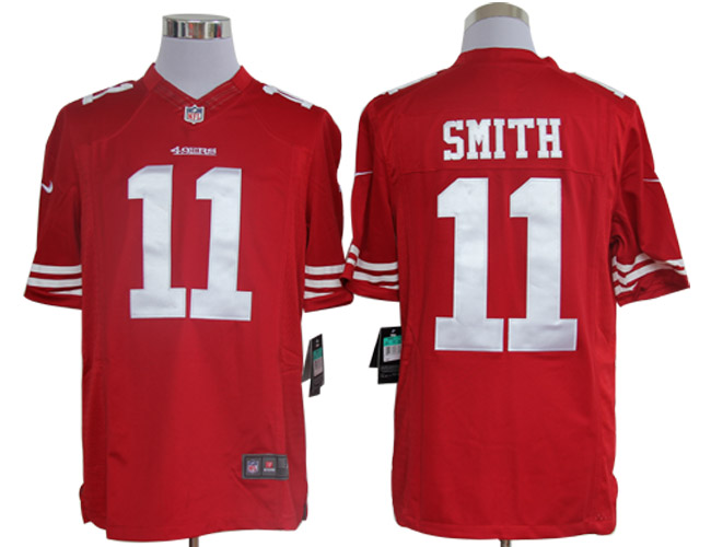 Nike Limited San Francisco 49ers #11 Alex Smith Red Jerseys