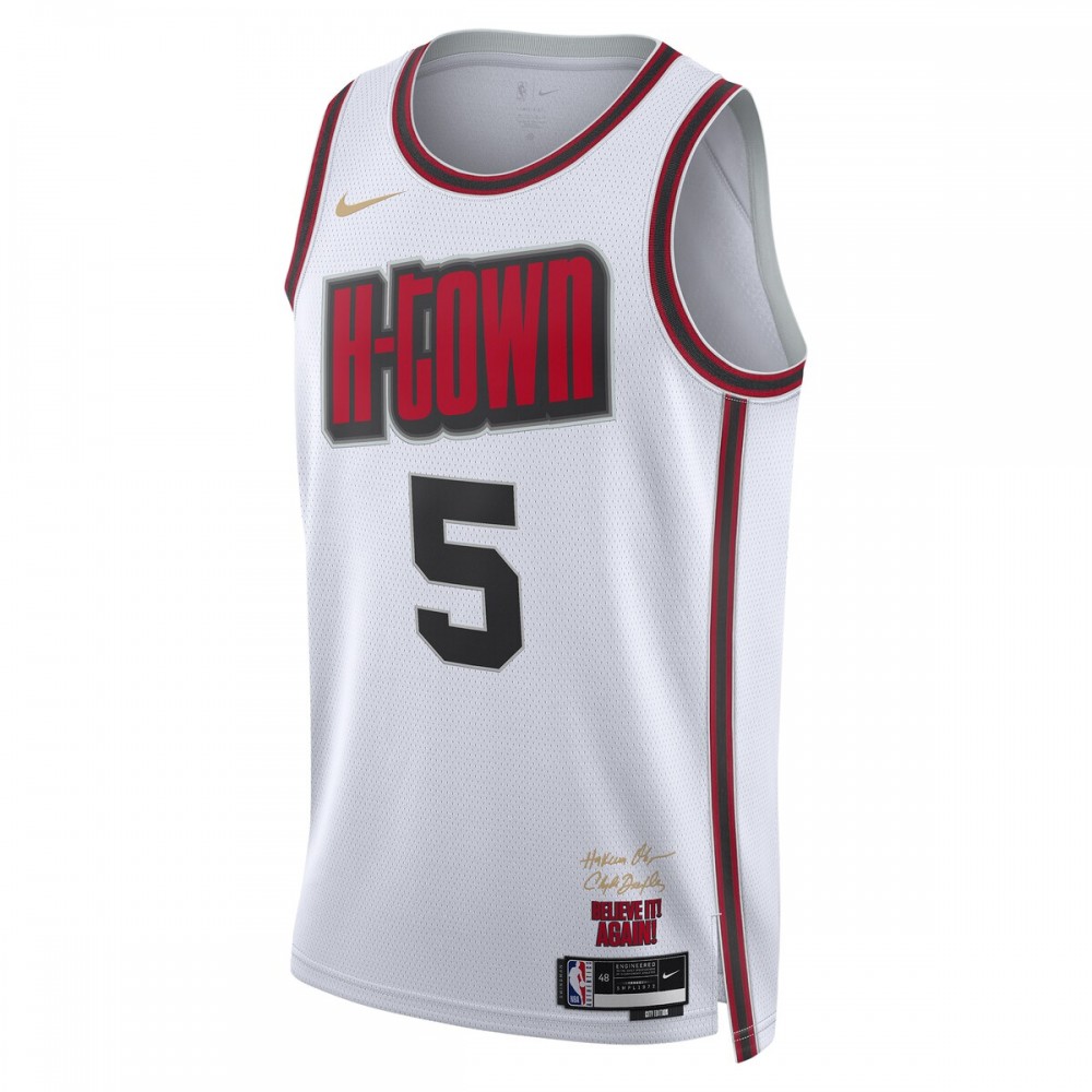 Fred VanVleet Houston Rockets Nike Unisex 2024/25 Swingman Player Jersey - City Edition - White - Image 2