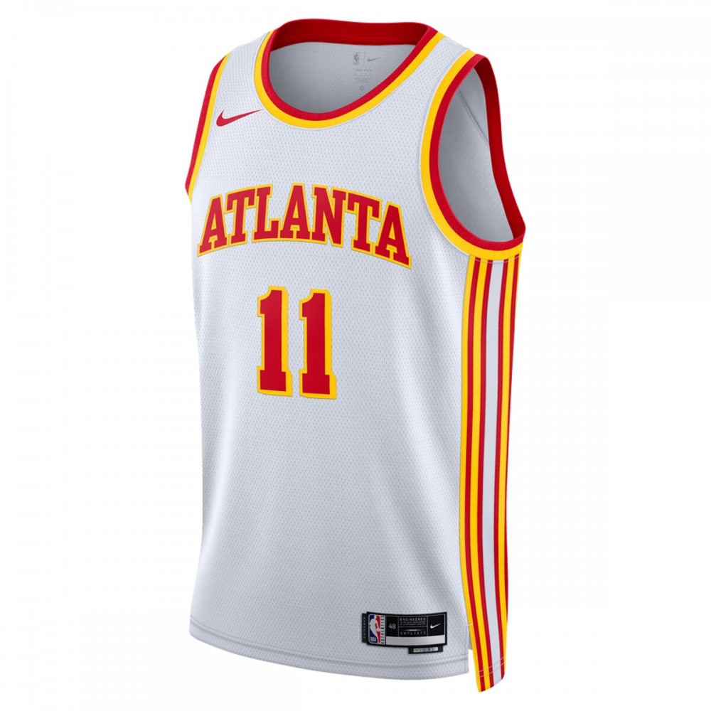 Trae Young Atlanta Hawks Nike Unisex 2022/23 Swingman Jersey - Association Edition - White - Image 2