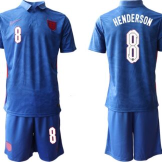 Men 2020-2021 European Cup England away blue 8 Nike Soccer Jersey