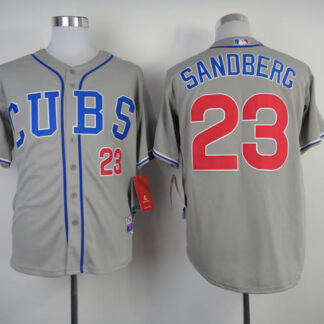 Chicago Cubs #23 Sandberg 2014 Gray Jerseys