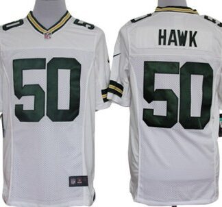 Nike Limited Green Bay Packers #50 A.J. Hawk White Jerseys
