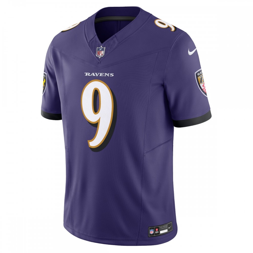 Justin Tucker Baltimore Ravens Nike Vapor F.U.S.E. Limited Jersey - Purple - Image 2