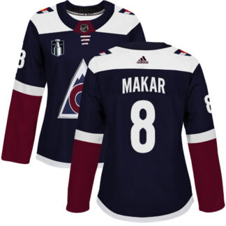 Adidas Colorado Avalanche #8 Cale Makar Navy Women’s 2022 Stanley Cup Final Patch Alternate Authentic Stitched NHL...