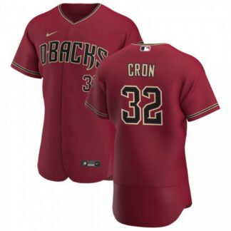 Arizona Diamondbacks #32 Kevin Cron Men’s Nike Crimson Authentic Alternate Team MLB Jersey