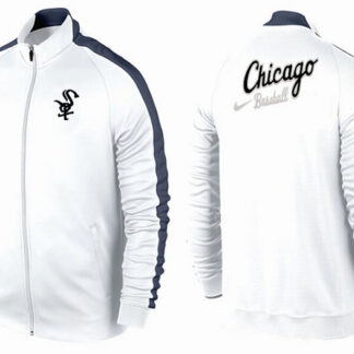 MLB Chicago White Sox Team Logo 2015 Men Baseball Jacket (2)