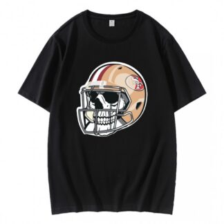 Skull Wear San Francisco 49ers Football Helmet T-Shirt