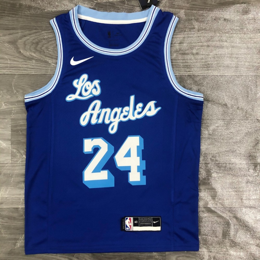 Men's Los Angeles Lakers Kobe Bryant #24 Nike Blue 2020 Swingman Jersey - Classic Edition - Image 2