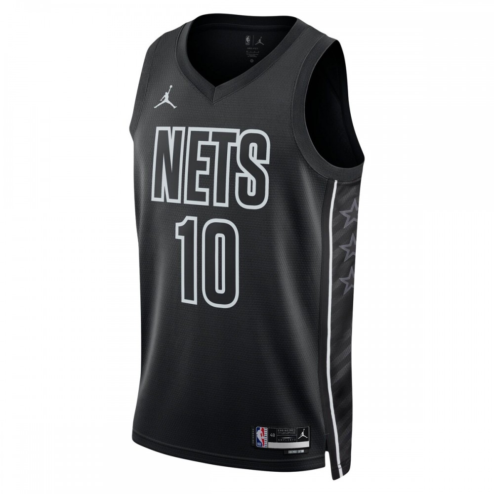 Ben Simmons Brooklyn Nets Jordan Brand 2022/23 Statement Edition Swingman Jersey - Black - Image 2