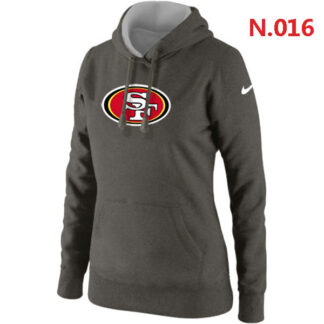 Nike San Francisco 49ers Team Logo Womens Pullover Hoodies (14)