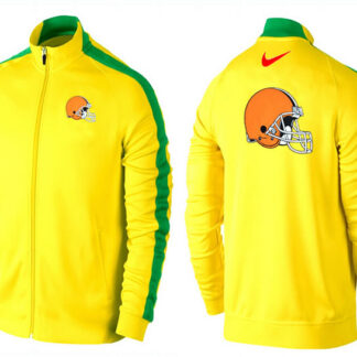 NFL Cleveland Browns Team Logo 2015 Men Football Jacket (4)