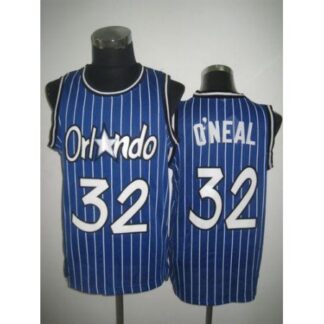 Men's Orlando Magic #32 Shaquille O'Neal Blue Throwback NBA Jersey