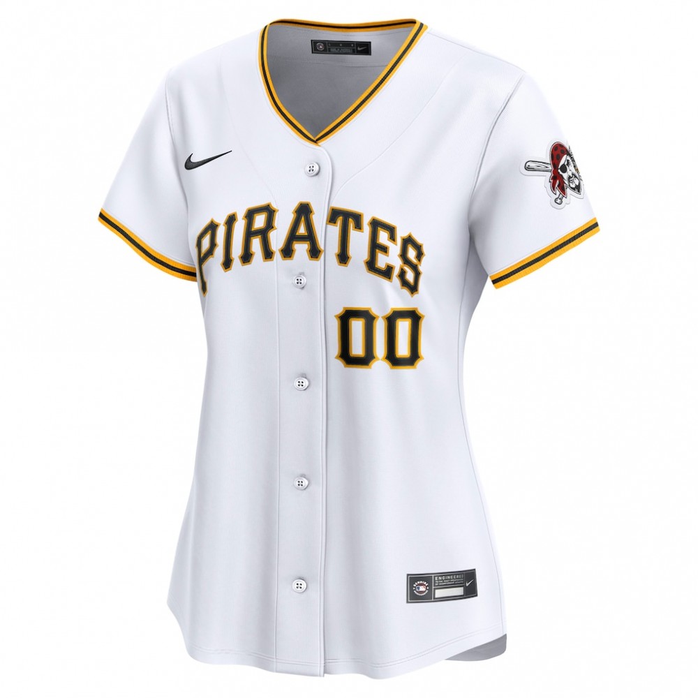 Pittsburgh Pirates Nike Women's Home Limited Custom Jersey - White - Image 2