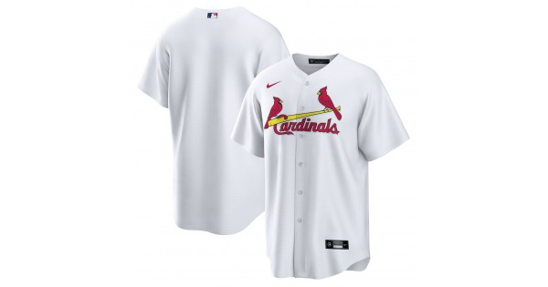 St. Louis Cardinals Nike Home Replica Team Jersey - White - Image 2
