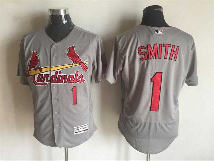 St. Louis Cardinals #1 Ozzie Smith Gray 2016 Flexbase Collection Stitched Baseball Jersey