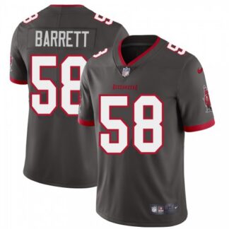 Tampa Bay Buccaneers #58 Shaquil Barrett Men’s Nike Pewter Alternate Vapor Limited Jersey