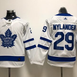 Adidas Toronto Maple Leafs #29 William Nylander White Road Authentic Stitched Youth NHL Jersey