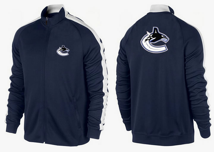 NHL Vancouver Canucks Team Logo 2015 Men Hockey Jacket (13)