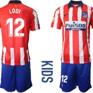 Youth 2020-2021 club Atletico Madrid home 12 red Soccer Jerseys