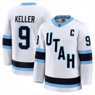 Clayton Keller Men's Utah Mammoth White Away Premium Player Jersey