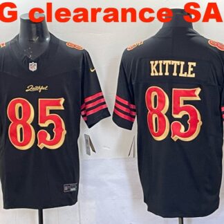 Clearance SALE Mens & Womens & Youth San Francisco 49ers #85 George Kittle 2025 “Rivalries” F.U.S.E. Stitched Limit...