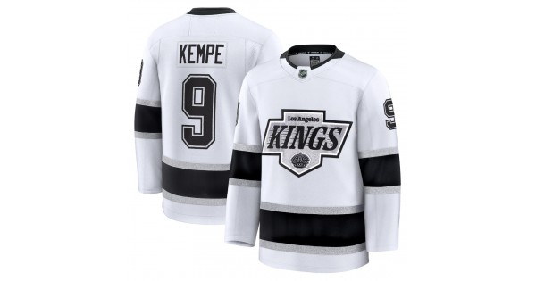 Adrian Kempe Men's Los Angeles Kings White Away Premium Jersey - Image 2