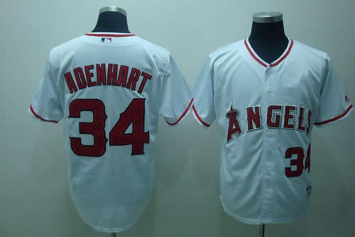 Anaheim Angels #34 Adenhart white Jerseys
