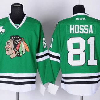 Chicago Blackhawks #81 Marian Hossa Green Jersey
