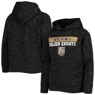 MEN Black Vegas Golden Knights Logo Scuba Pullover Hoodie