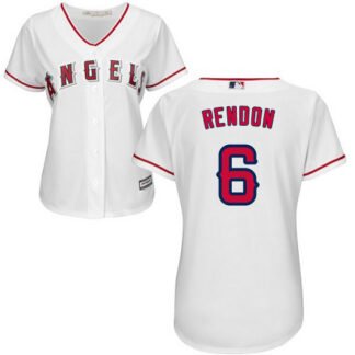 Los Angeles Angels #6 Anthony Rendon White Home Women’s Stitched MLB Jersey
