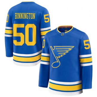Jordan Binnington St. Louis Blues Home Premium Player Jersey - Blue