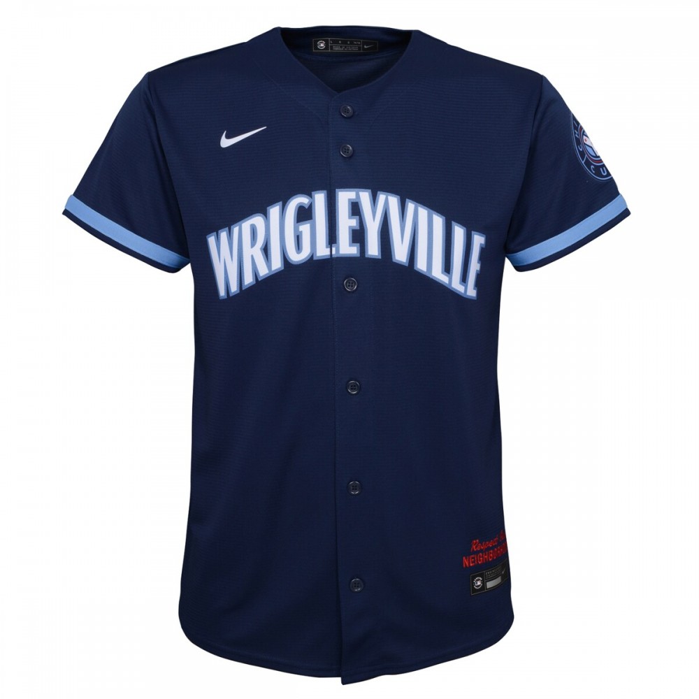 Chicago Cubs Nike Youth City Connect Replica Jersey - Navy - Image 2
