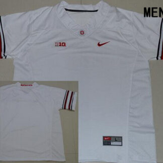 Men's Ohio State Buckeyes Custom College Football Nike Limited Jersey - 2016 White