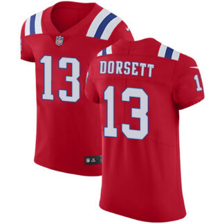 Nike New England Patriots #13 Phillip Dorsett Red Alternate Men’s Stitched NFL Vapor Untouchable Elite Jersey