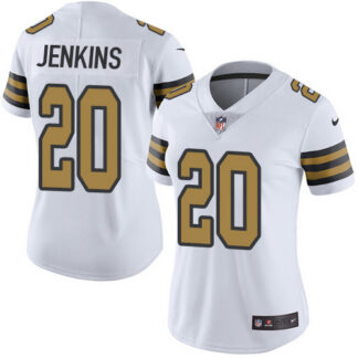 Nike New Orleans Saints #20 Janoris Jenkins White Women’s Stitched NFL Limited Rush Jersey