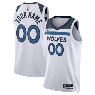 Women's Minnesota Timberwolves Nike White Swingman Association Edition Custom Jersey